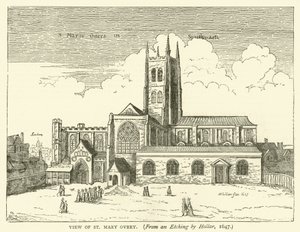 Vue de St Mary Overy, d